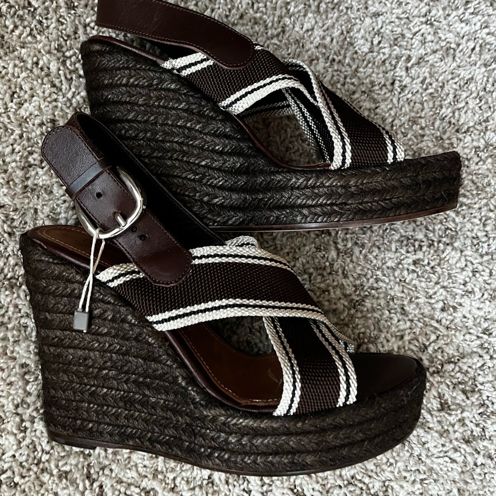 New Italian platform wedge sandals